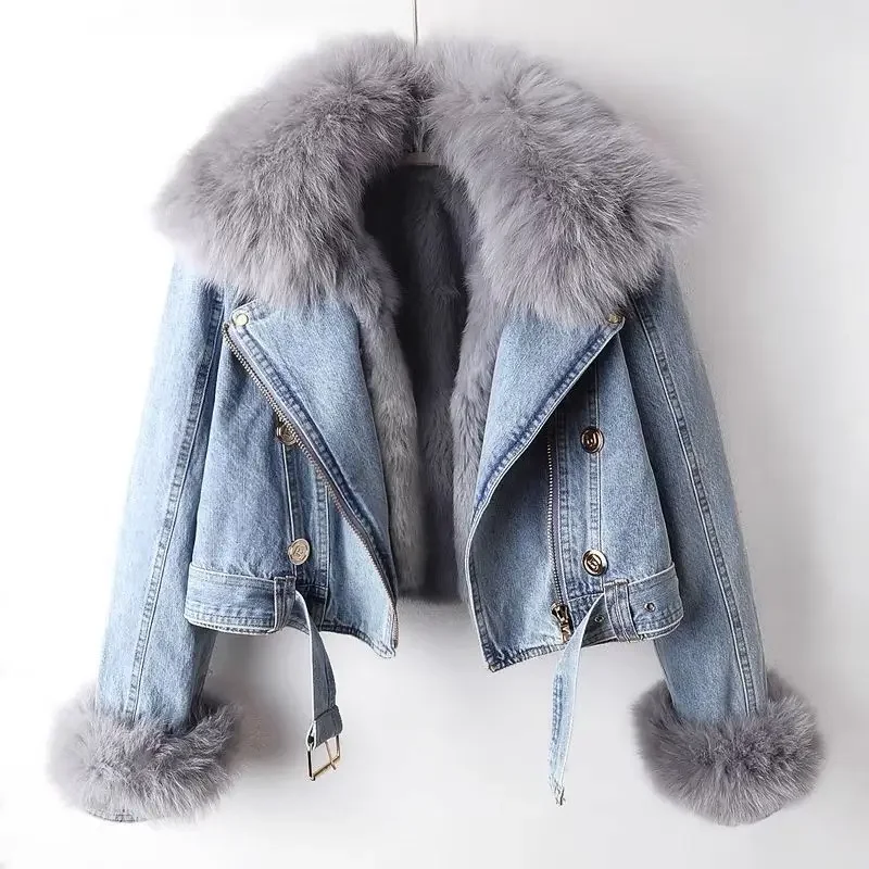 Winter Clothing Sales - Denim Jacket for Women Short Thick