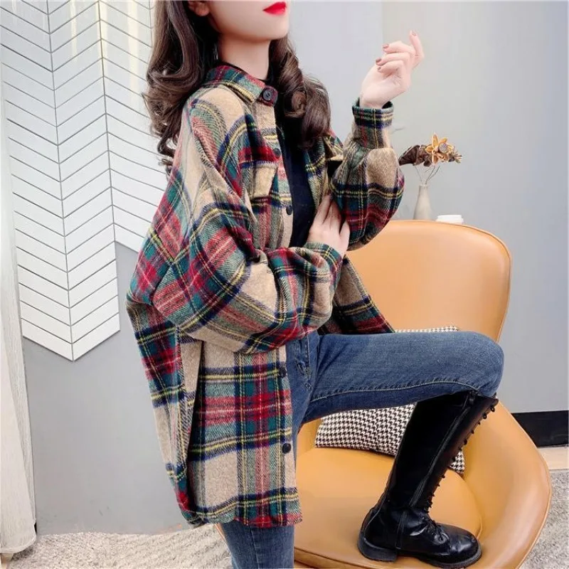 Winter Clothing Offer - Jacket for Women Check Spring Autumn