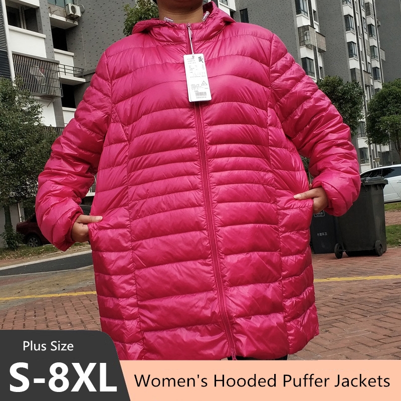 Puffer Jacket Women Down - Plus Size 5XL 6XL 7XL Women's
