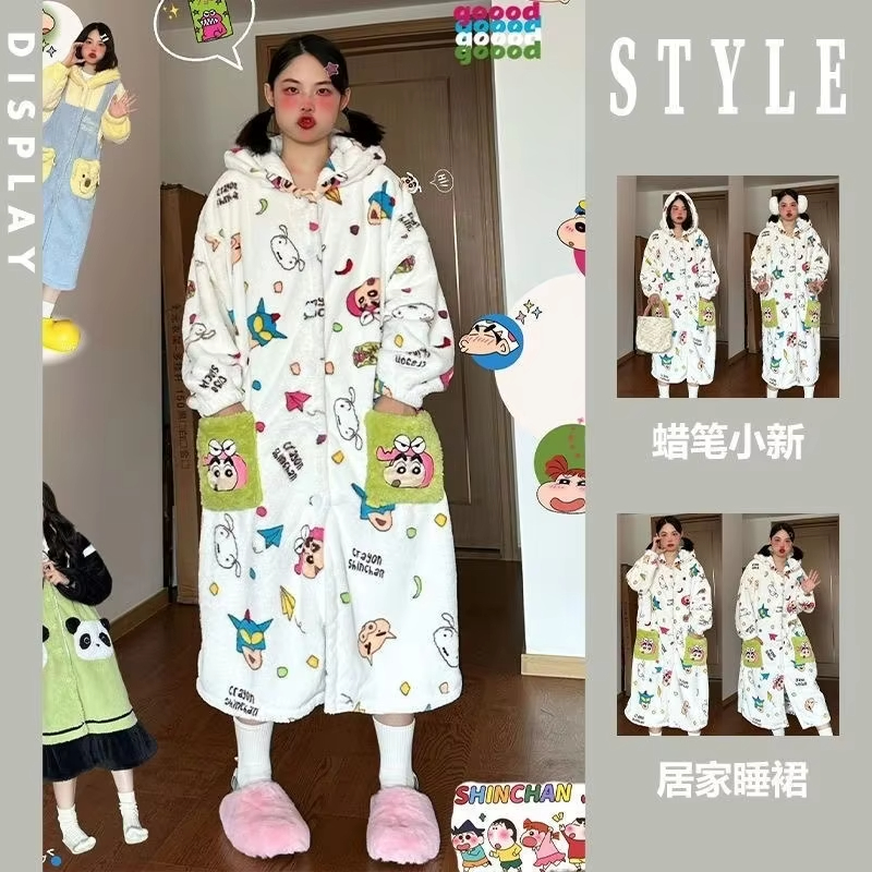 Winter Clothing Cute - Kawaii Anime Crayon Shin-Chan Woman's Pajama