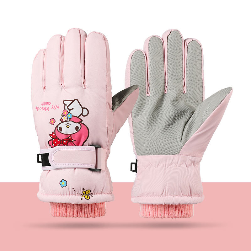 Melody Kuromi Winter Children  - Waterproof Mitten Ski ulasan dan harga