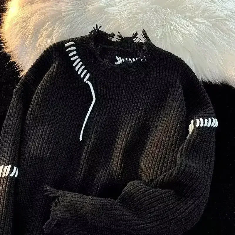 Men's Clothing Pullovers Beige - Winter Clothing Korean ulasan dan harga