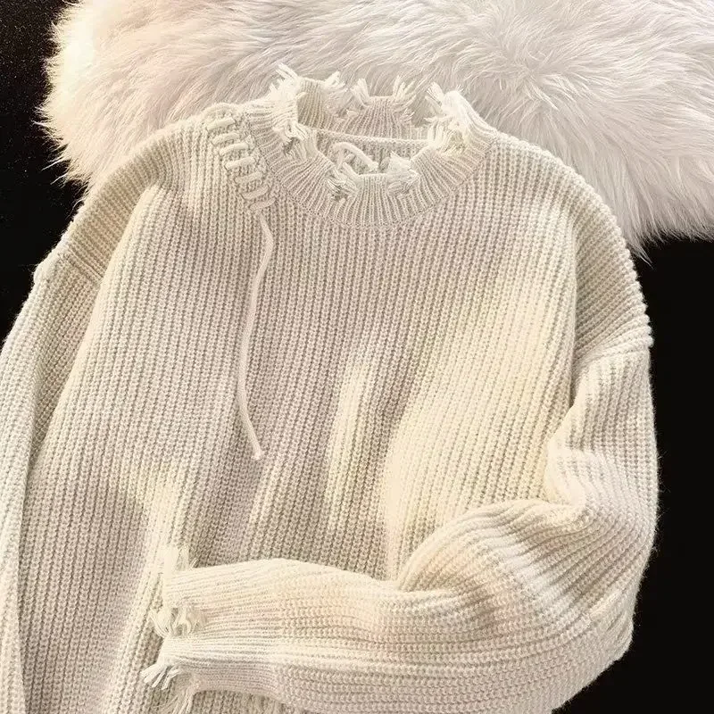 Men's Clothing Pullovers Beige - Winter Clothing Korean ulasan dan harga