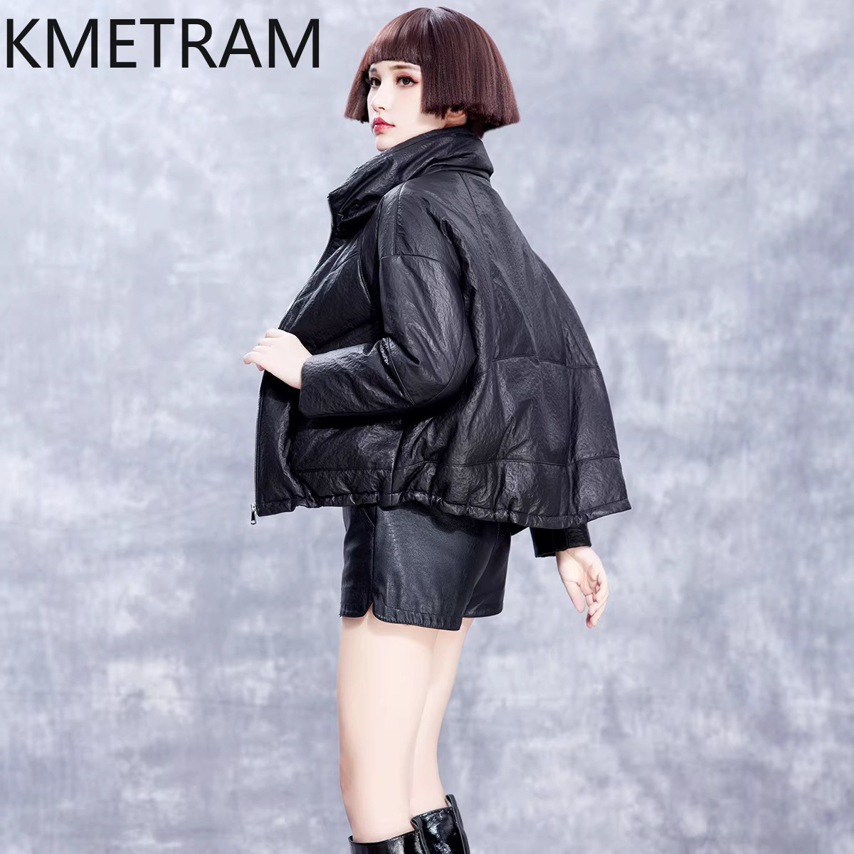 KMETRAM Real Sheepskin Leather - Puffer Jacket Women Down ulasan dan harga