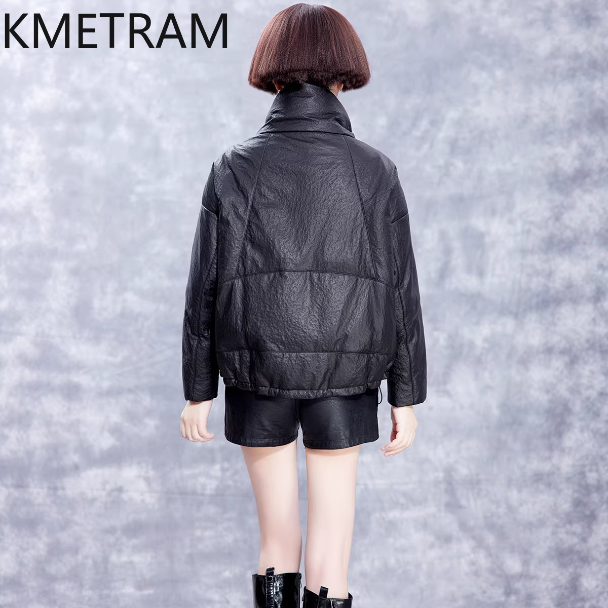 KMETRAM Real Sheepskin Leather - Puffer Jacket Women Down ulasan dan harga