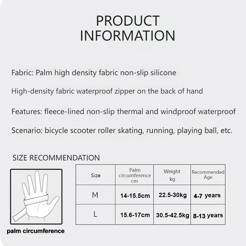GTUBIKE Children's Gloves Warm - Waterproof Mitten Ski ulasan dan harga