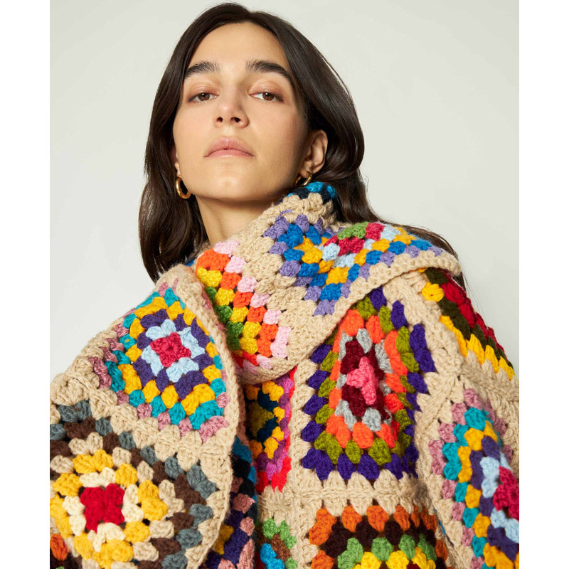 Colorful Crochet Sweaters Gran - Winter Clothing Cute ulasan dan harga