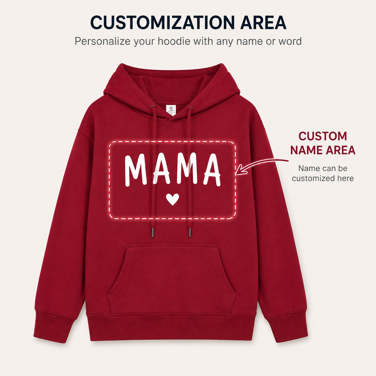 Custom Family Matching Hoodie  - Winter Clothing Name ulasan dan harga