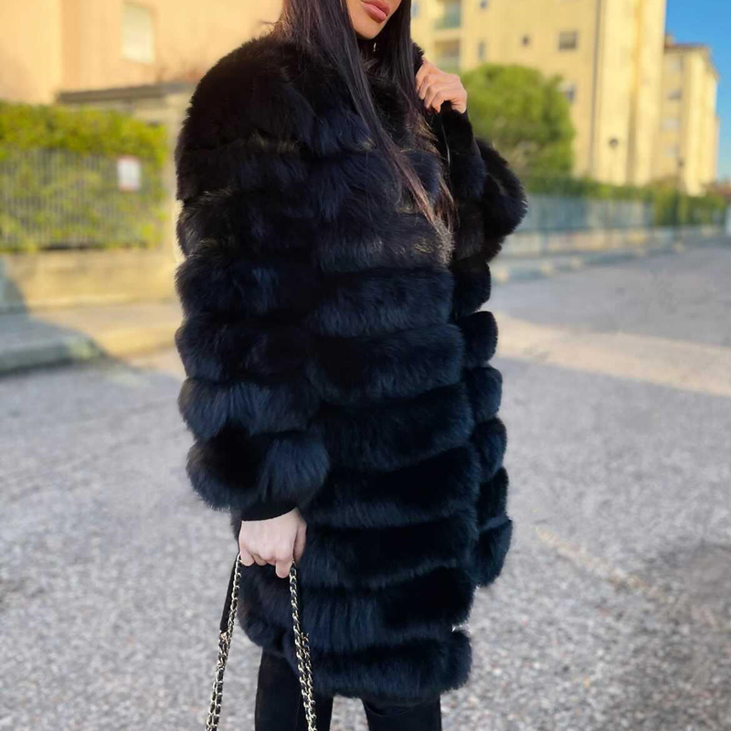 QUEENTINA Real Fox Fur Coat Wi - Winter Clothing Offer ulasan dan harga