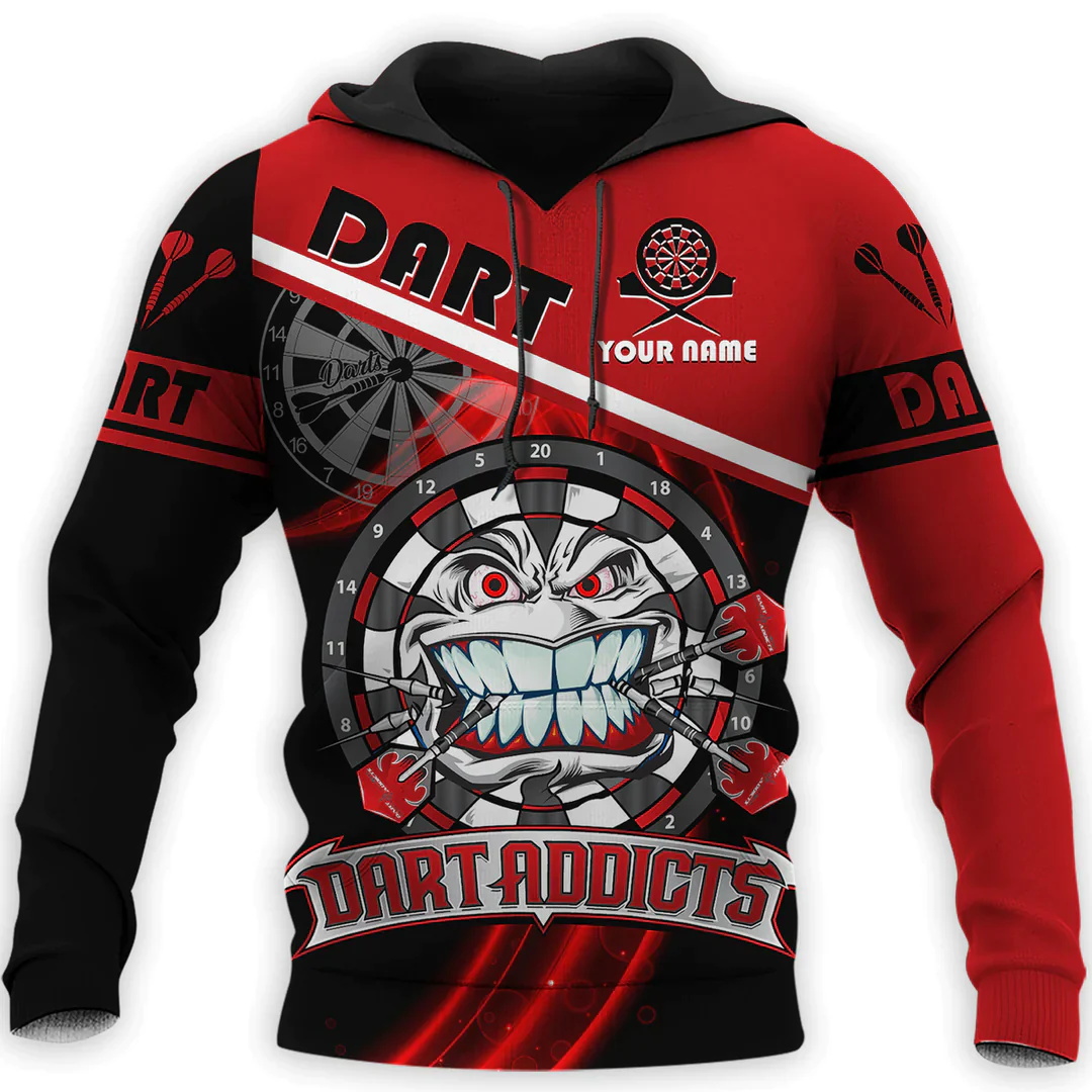 3D Disc Dart Printed Hoodies F - Winter Clothing Name ulasan dan harga