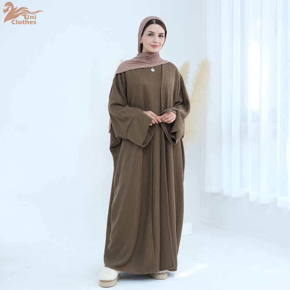 Abaya Thick Knitted Winter Fal - Winter Clothing Dubai ulasan dan harga