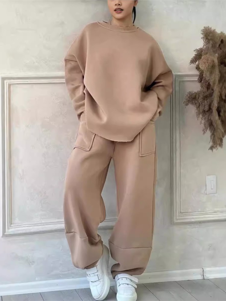 New Solid 2 Piece Set Women's  - Winter Clothing Sales ulasan dan harga
