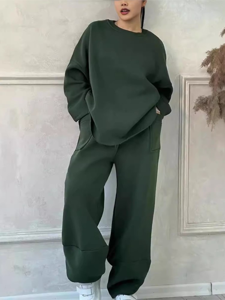 New Solid 2 Piece Set Women's  - Winter Clothing Sales ulasan dan harga