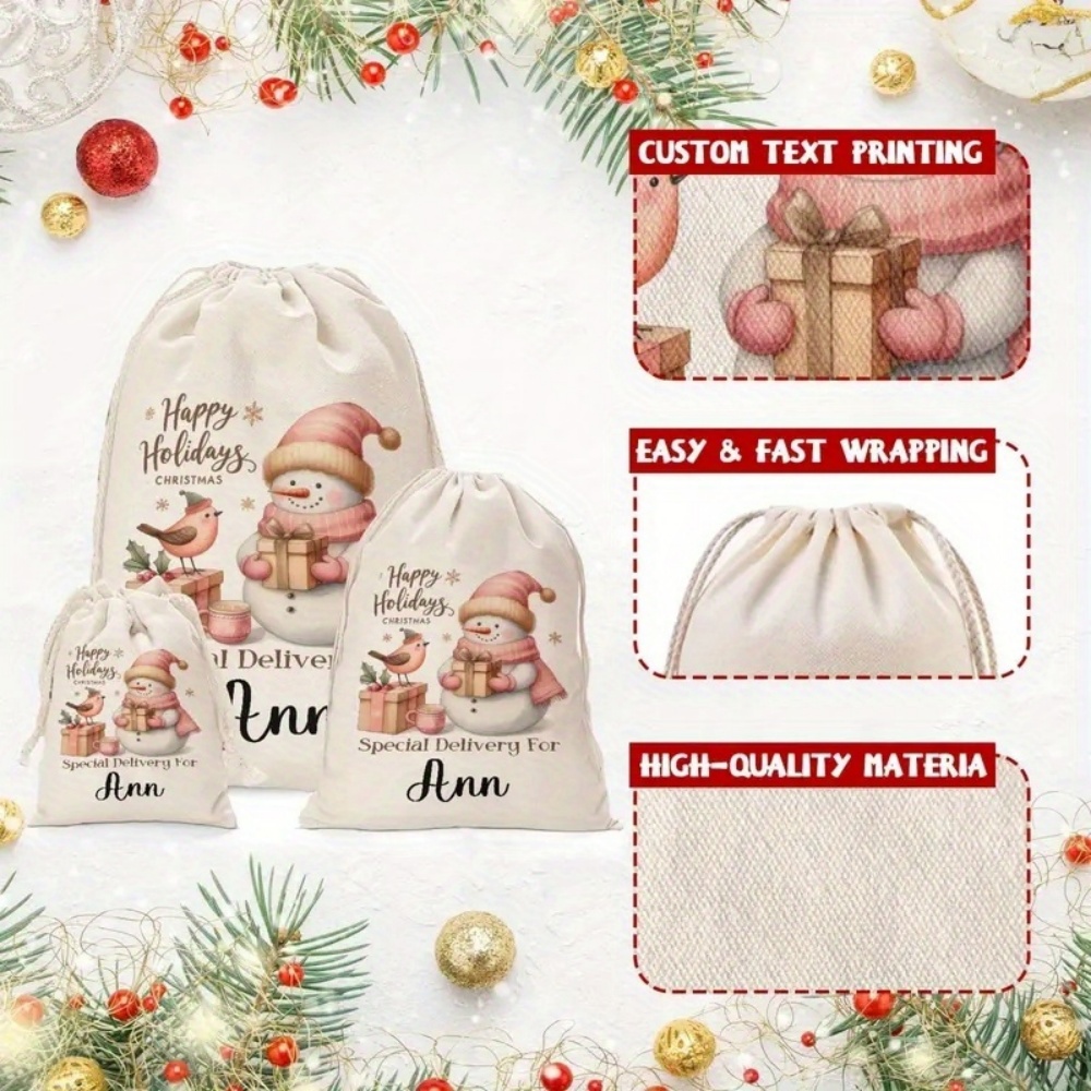 Personalised Christmas Snowman - Winter Clothing Name ulasan dan harga