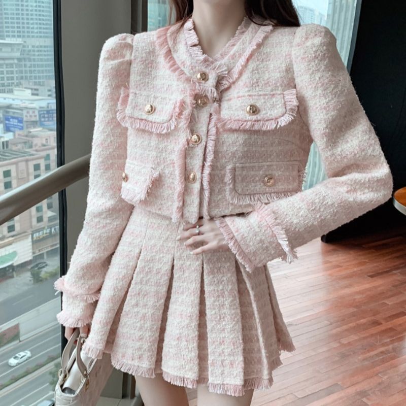 Women Elegant Tassel Y2K Korea - Winter Clothing Korean ulasan dan harga