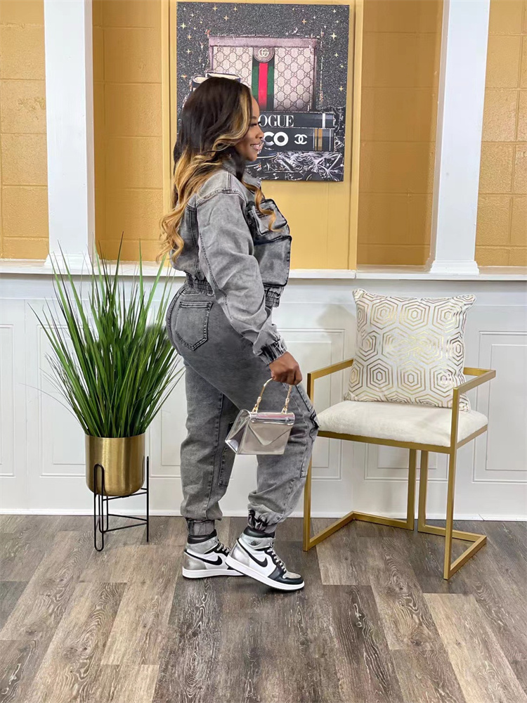 Wmstar Denim Two Piece Set Wom - Winter Clothing Sales ulasan dan harga