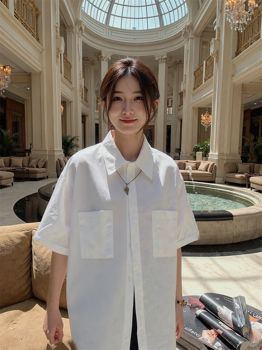 Short Sleeve Korean Style Shir - Winter Clothing Korean ulasan dan harga