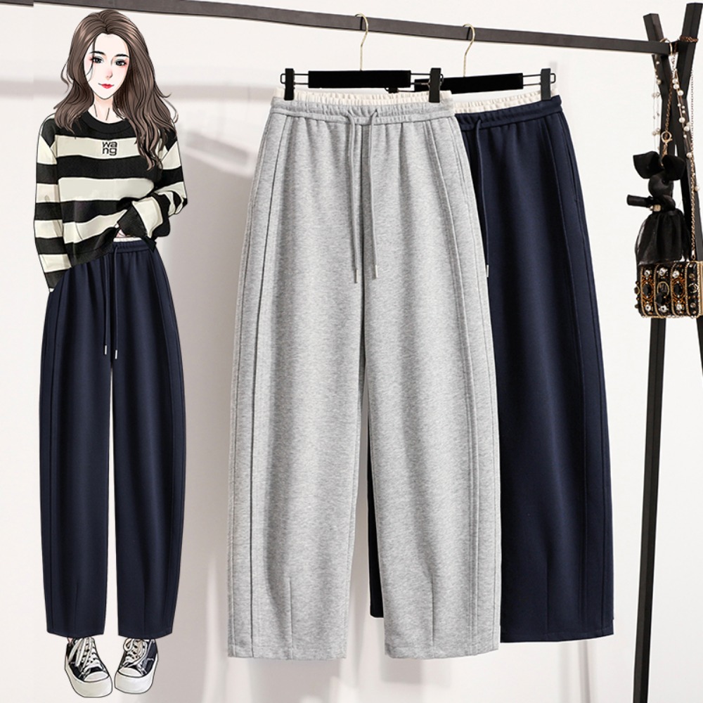 Casual High Waist Spliced Stra - Winter Clothing Korean ulasan dan harga