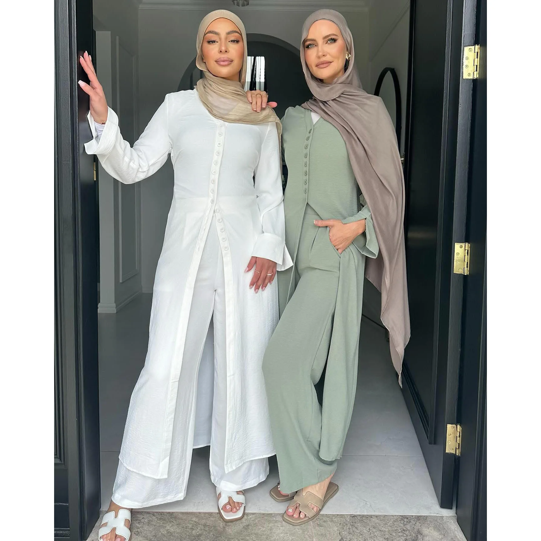 New Women's Button Evening Dre - Winter Clothing Dubai ulasan dan harga