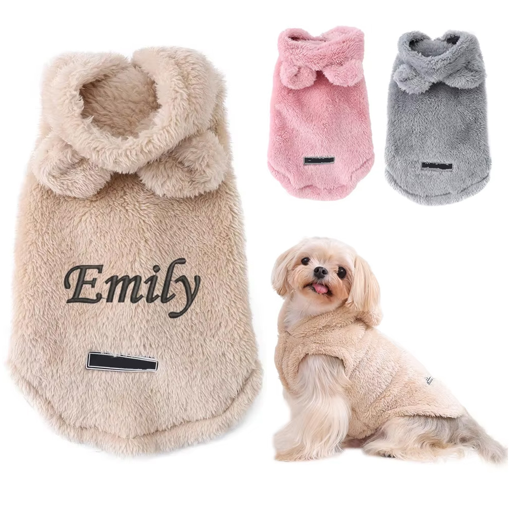 Embroidery Name Cat Dog Clothe - Winter Clothing Name ulasan dan harga