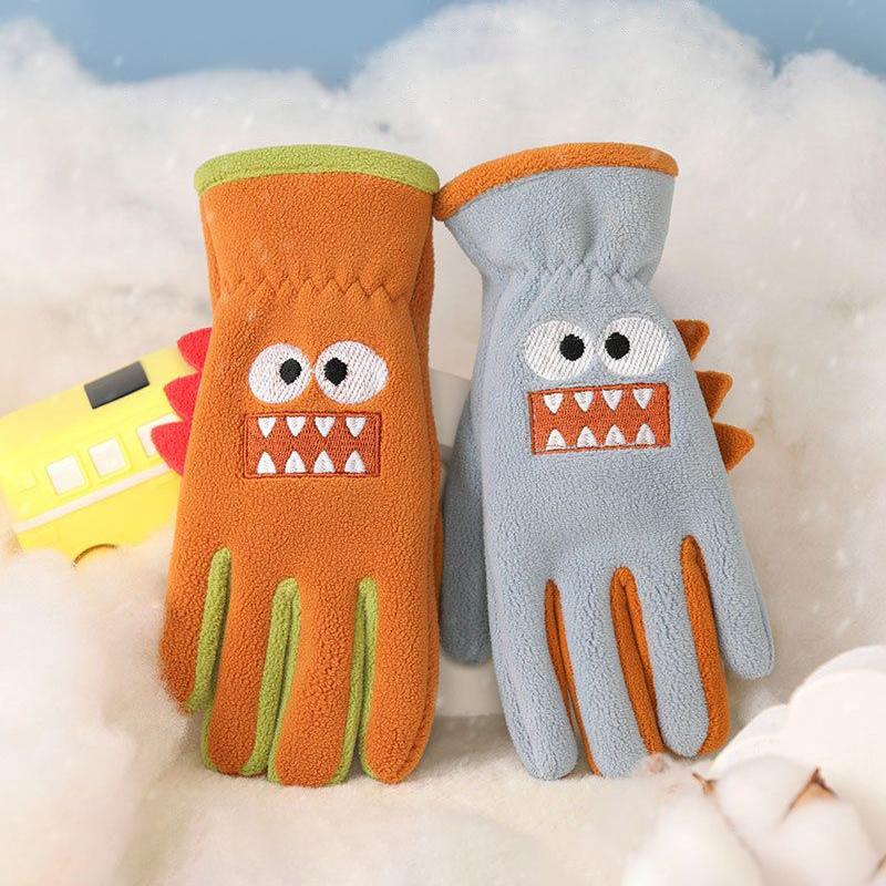 Winter Kids Plush Gloves Outdo - Waterproof Mitten Ski ulasan dan harga