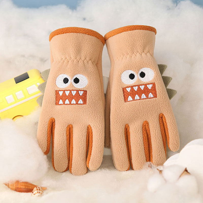 Winter Kids Plush Gloves Outdo - Waterproof Mitten Ski ulasan dan harga