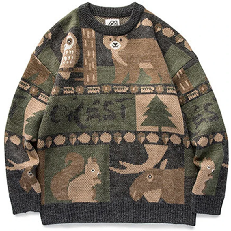 Y2k Winter Vintage Sweater Men - Winter Clothing Cute ulasan dan harga