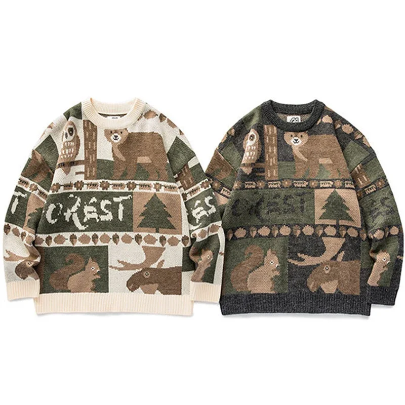 Y2k Winter Vintage Sweater Men - Winter Clothing Cute ulasan dan harga