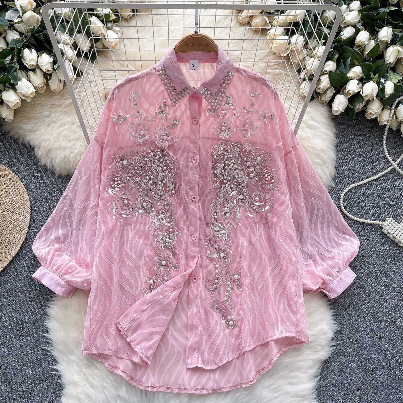 Women's Shiny Button Shirt Spr - Winter Clothing Korean ulasan dan harga