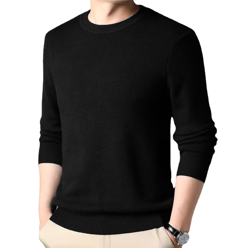 Men's Solid Color Knitted Pull - Winter Clothing Sales ulasan dan harga