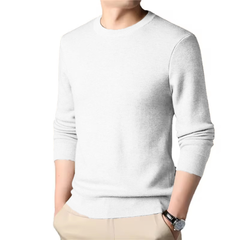 Men's Solid Color Knitted Pull - Winter Clothing Sales ulasan dan harga