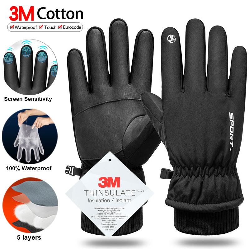 Thermal Winter Cycling Ski Glo - Waterproof Mitten Ski ulasan dan harga