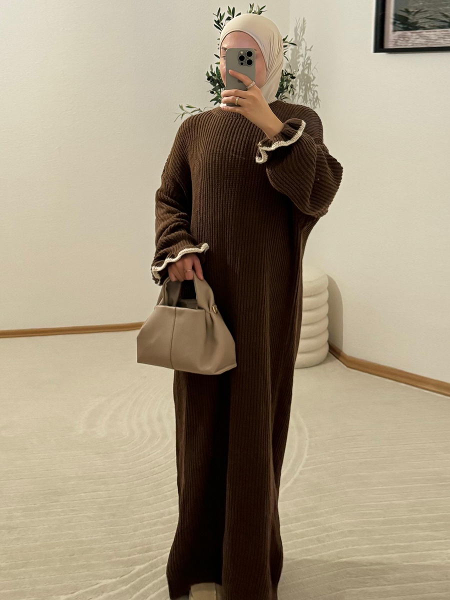 Muslim Women Winter Dubai Abay - Winter Clothing Dubai ulasan dan harga