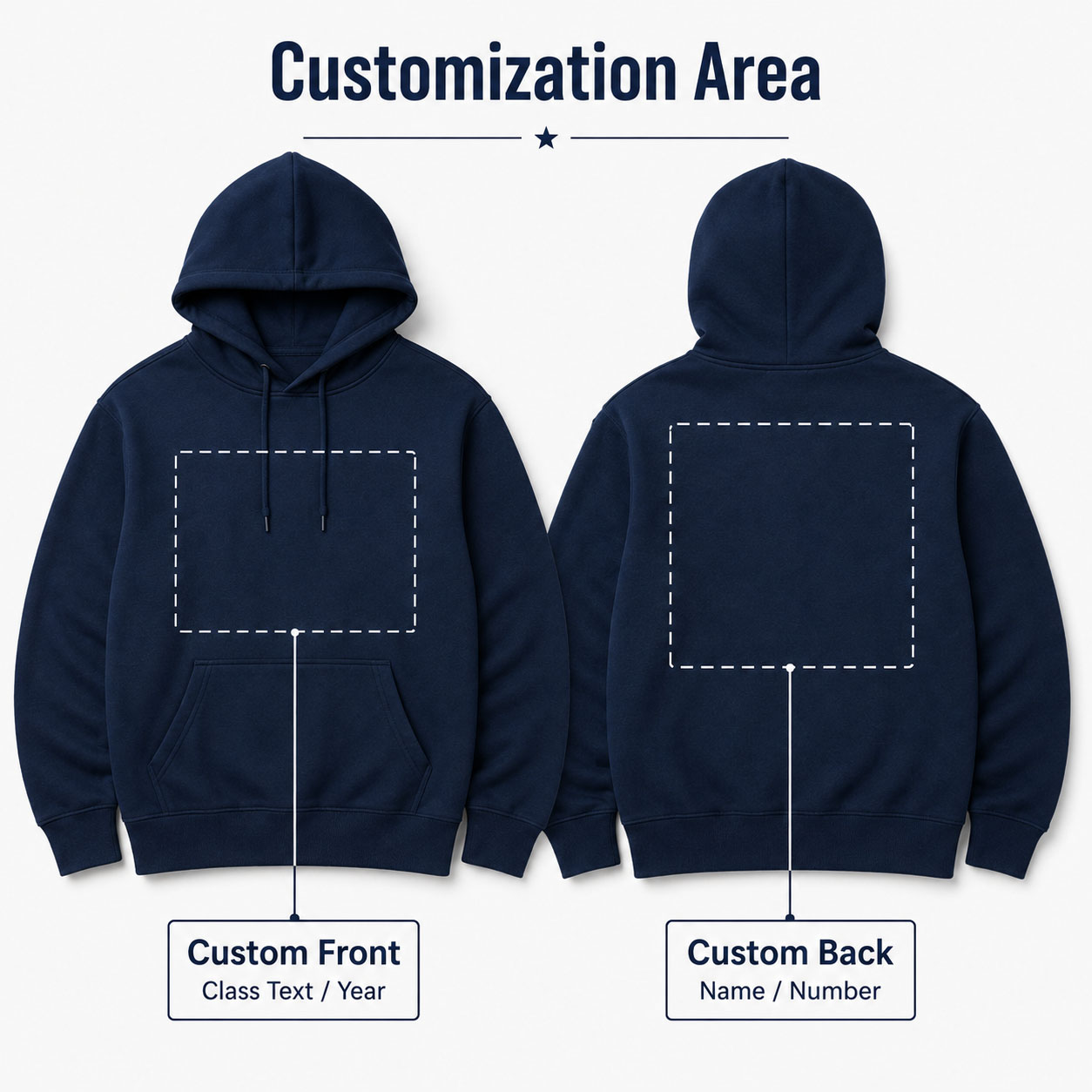 Class Hoodie Graduation Unisex - Winter Clothing Name ulasan dan harga
