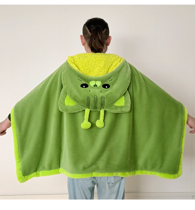 Cartoon Cute Alien Cat Hooded  - Winter Clothing Cute ulasan dan harga