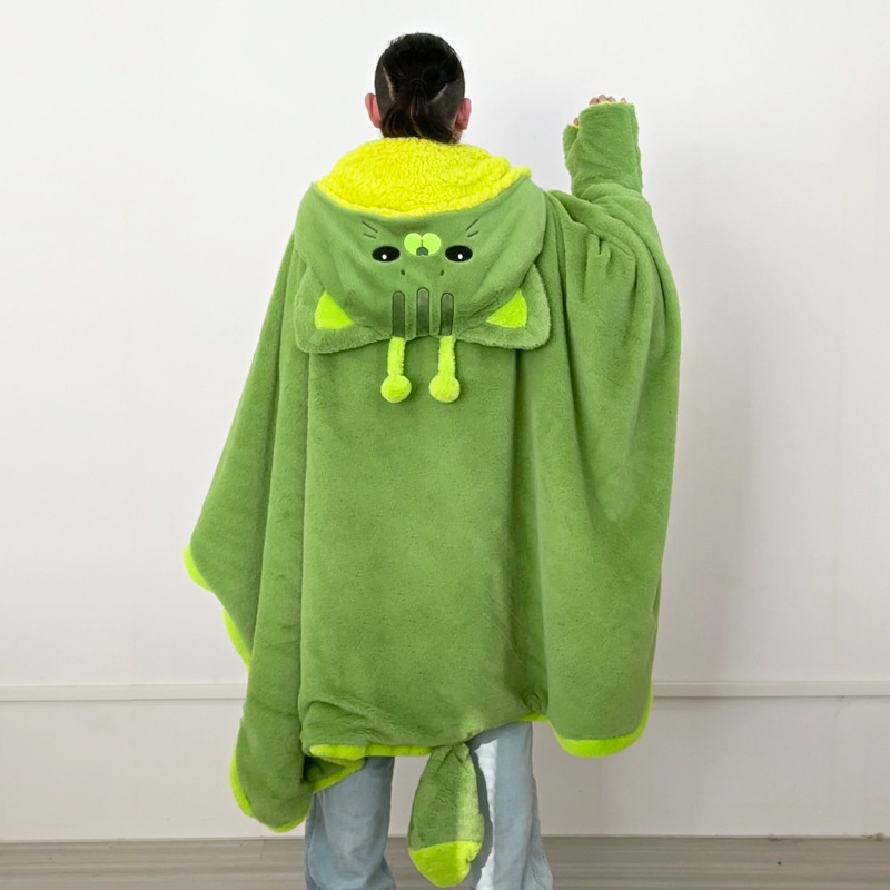 Cartoon Cute Alien Cat Hooded  - Winter Clothing Cute ulasan dan harga