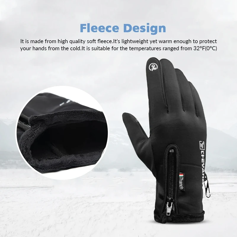 Winter Gloves Waterproof Therm - Waterproof Mitten Ski ulasan dan harga