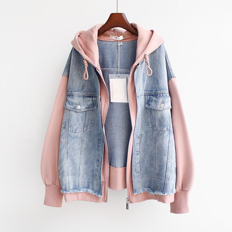 Fake Two Denim Jackets For Wom - Winter Clothing Pinterest ulasan dan harga
