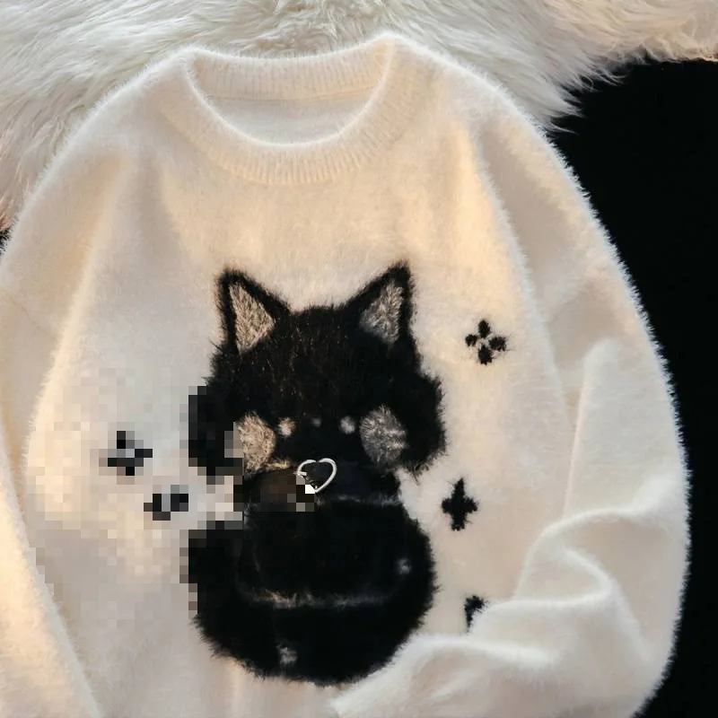 American retro soft waxy cute  - Winter Clothing Cute ulasan dan harga