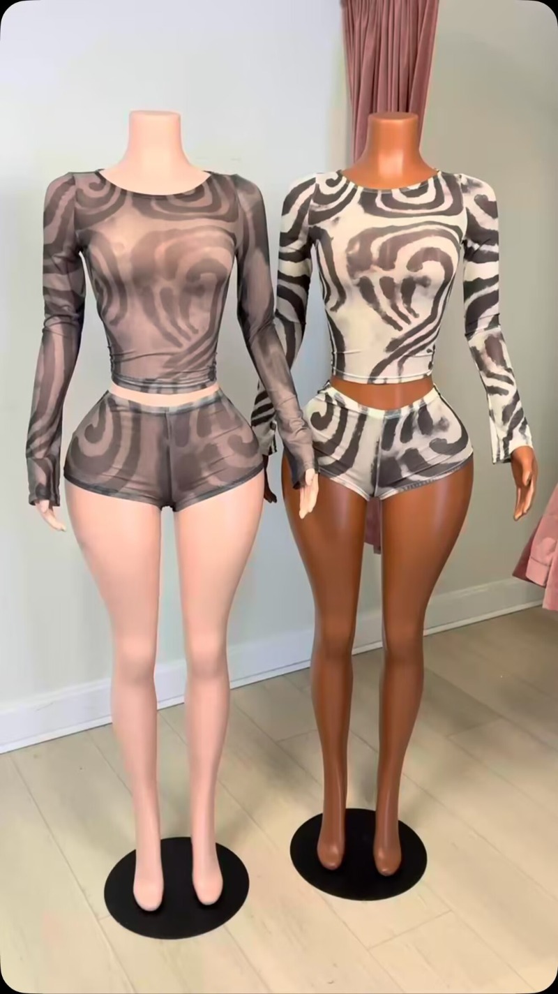 Doyerl Striped Shorts Sets Wom - Winter Clothing Outfits ulasan dan harga